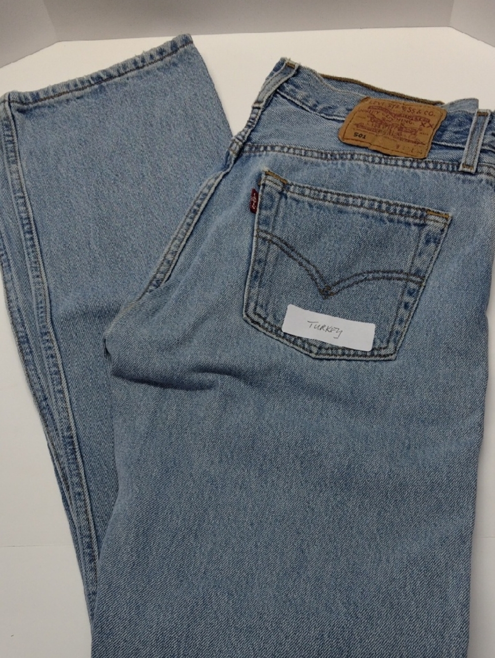 Levi's Faded 501 Light Wash Straight-Leg Jeans